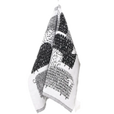 Sheep Päkäpäät Washed Linen Tea Towel, White-Black