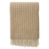 Klippan Palazzo 100% Wool Throw, Sandy Beach