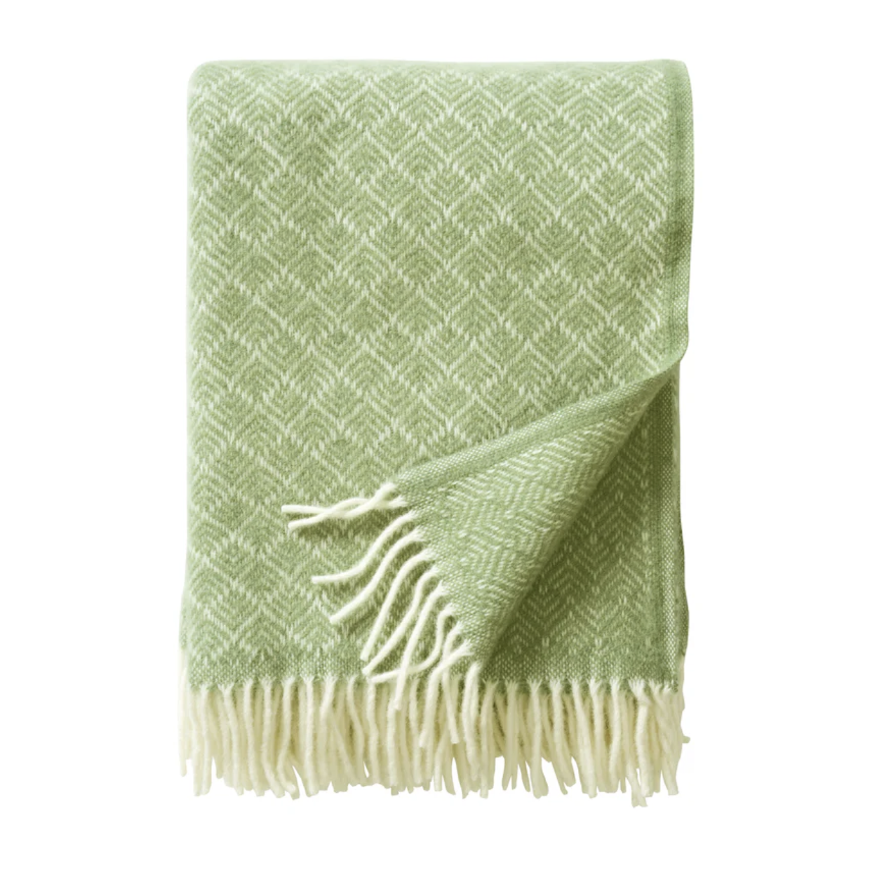 Klippan Pampas 100% Wool Throw, Green (10064176906527)