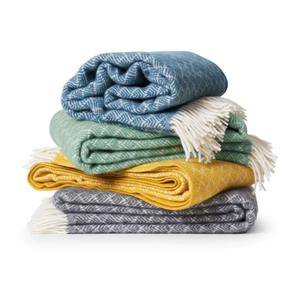 Klippan Pampas 100% Wool Throw, Green (10064176906527)