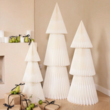 Paper Christmas Tree Large, Natural White