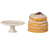 Maileg Party Cake and Cake Stand Mouse