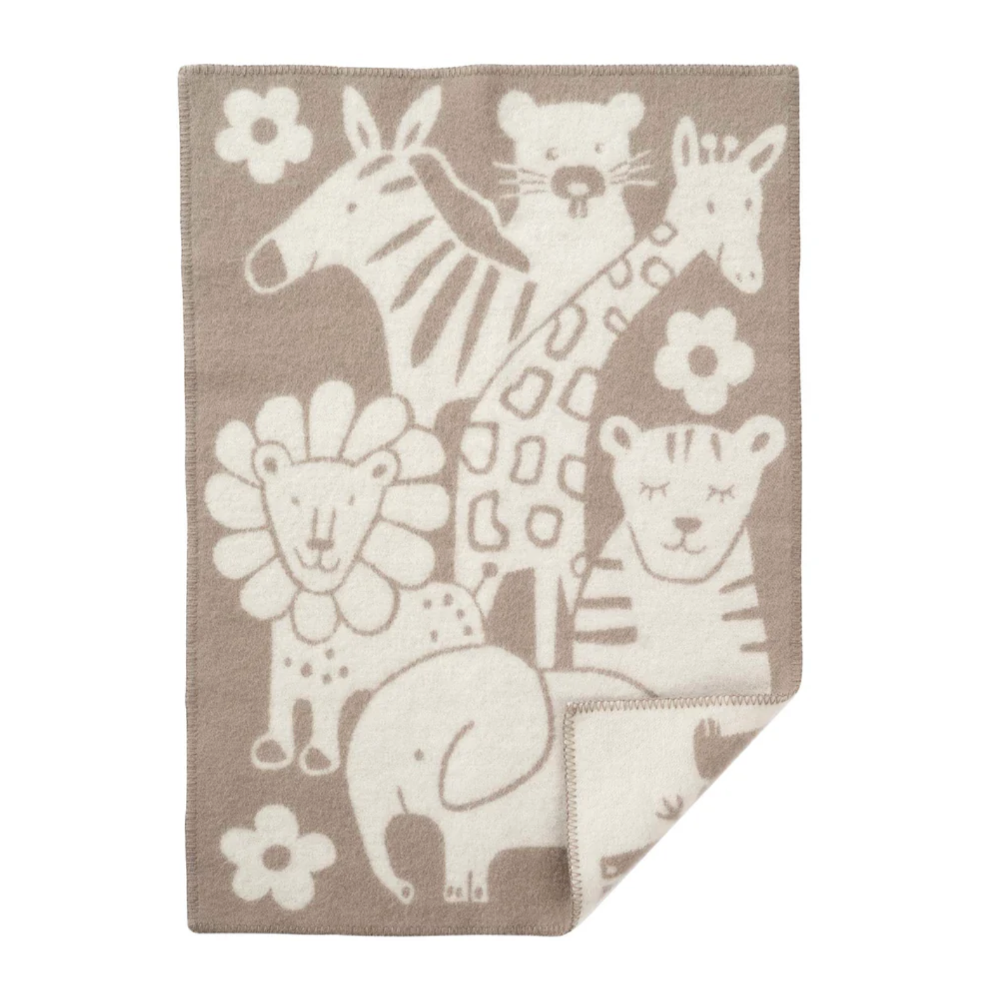 Klippan Picnic 100% Wool Baby Blanket, Taupe (10239060738335)