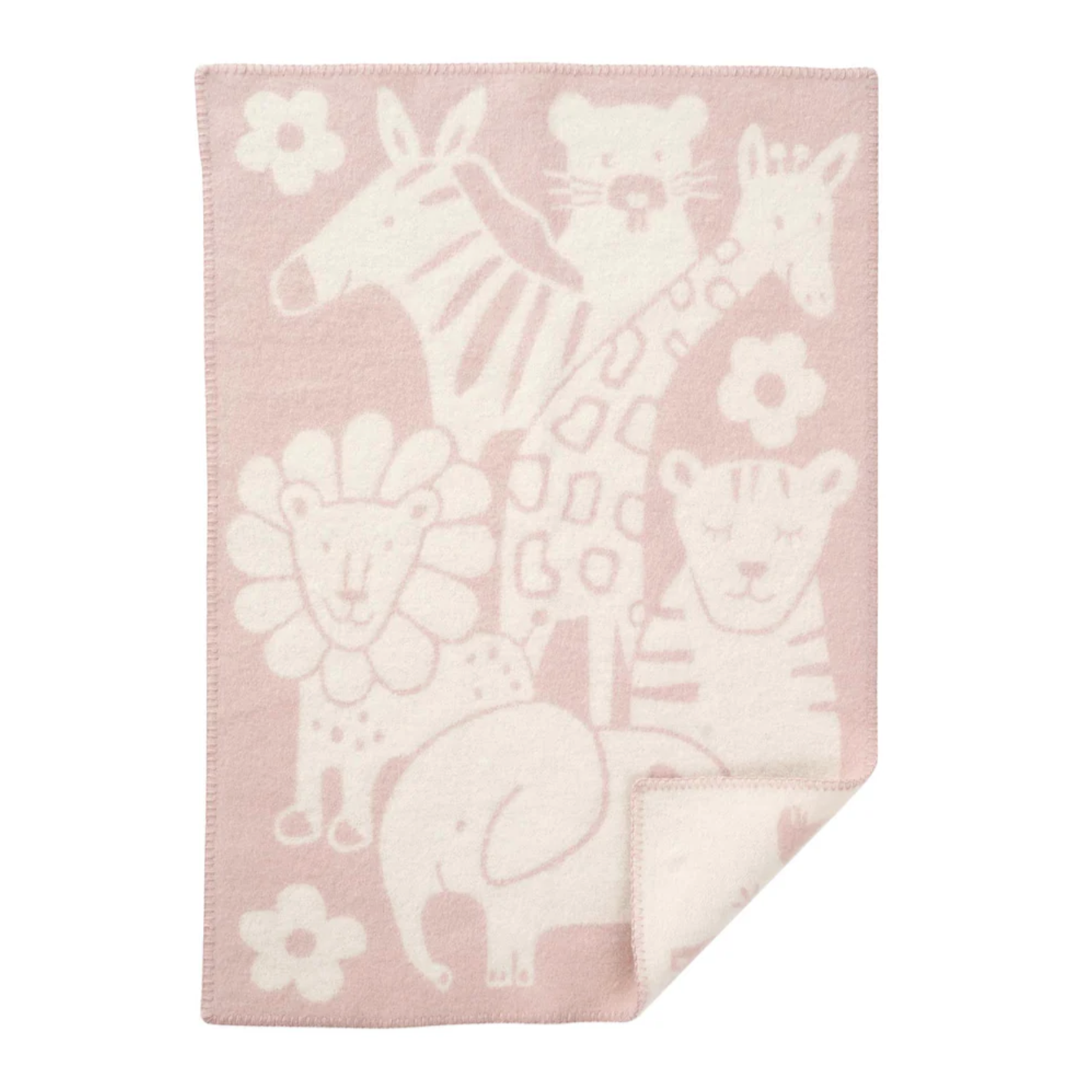 Klippan Picnic 100% Wool Baby Blanket, Pink (10239062016287)