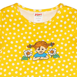 Pippi Longstocking Kids' Dress, Speckled Yellow