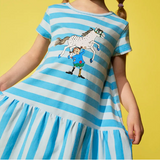 Pippi Longstocking Kids' Dress, Super Strong Blue