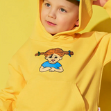 Pippi Longstocking Kids Hoodie, Yellow