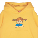 Pippi Longstocking Kids Hoodie, Yellow