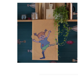 Matte Pippi Longstocking Tea Towel 40x60cm