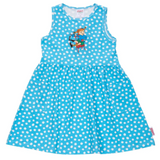Pippi Longstocking Kids' Dress, Speckled Blue