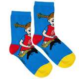 Pippi Socks Kids Socks - Double Pack, Blue/Red