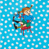 Pippi Longstocking Kids' Dress, Speckled Blue
