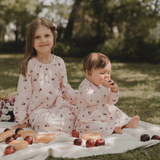 Maia Plums Kids Dress Long Sleeve, Light Rose