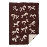 Klippan Premium Pony 100% Wool Baby Blanket, Brown