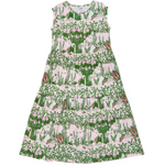 Moomin Womens' Dress Pulmu Spring Chestnut, Rose-Green (10257863672095)