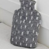 Pyry Blizzard Wool cover with Hot Water Bottle, Grey-White (10114986639647)