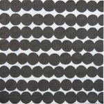 Pattern of black circular shapes on a white background