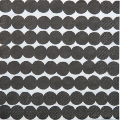 Pattern of black circular shapes on a white background