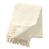 Klippan Ralph 100% Wool Throw, Ivory (9430779429151)