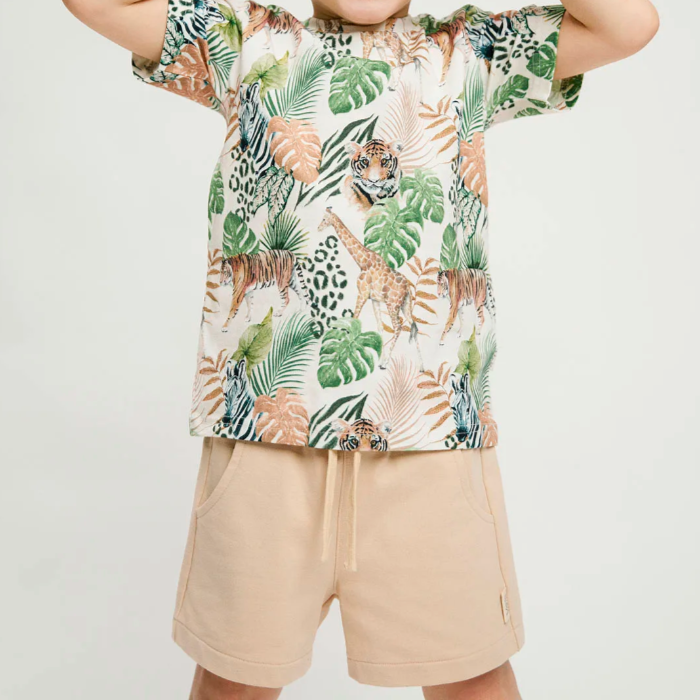 Ma-ia River Kids' Shorts, Beige (10254708637983)