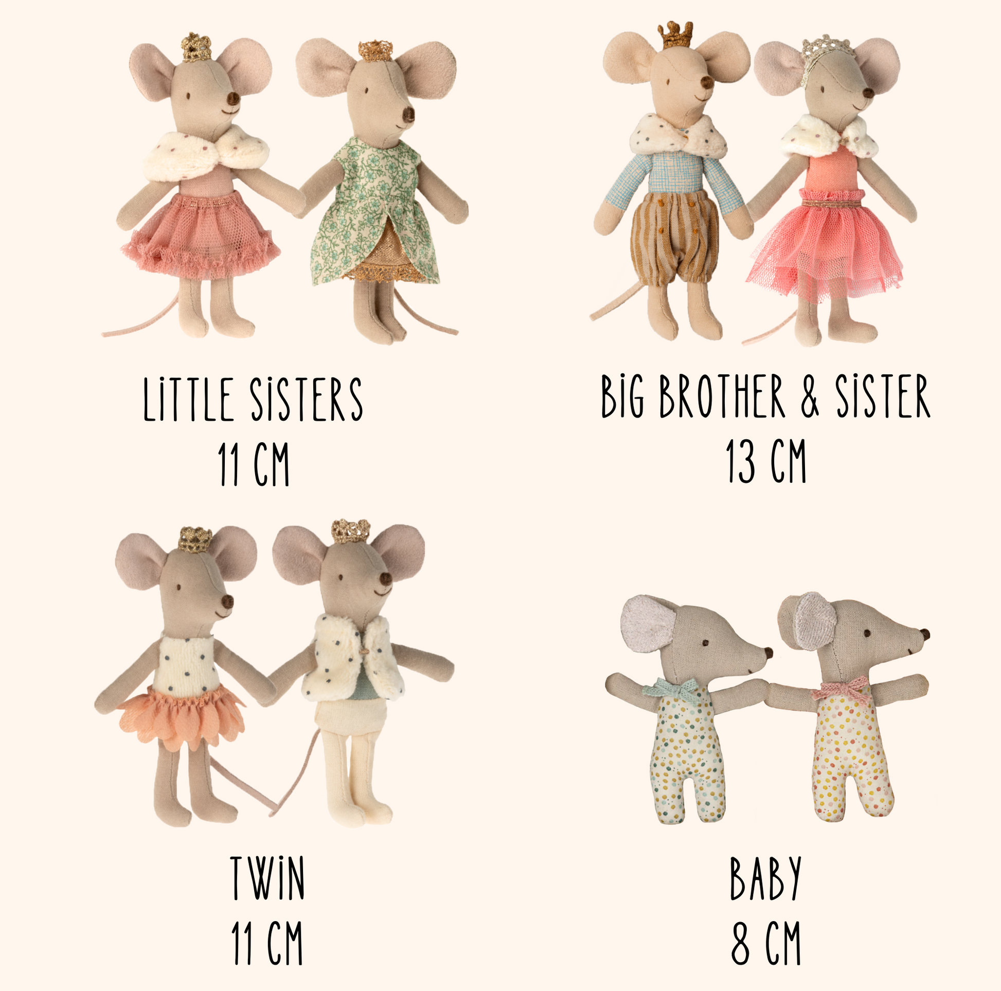 Maileg Princess Mouse, Little Sister in Matchbox PRE-ORDER eta November (8528414081311)