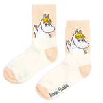 Snorkmaiden Idea Women's Socks, Beige/White (9536192446751)