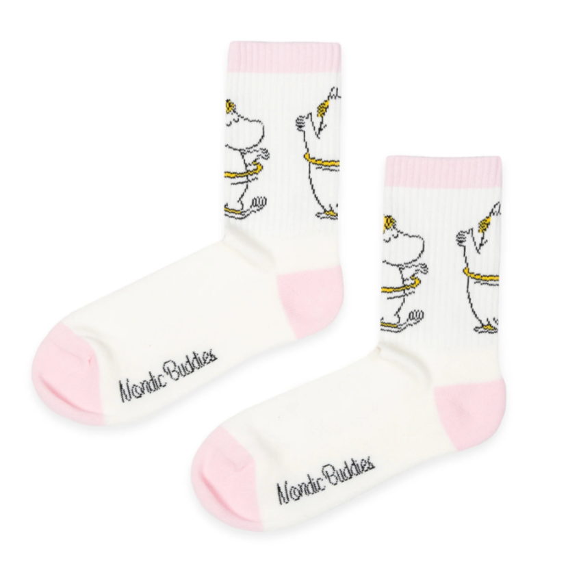 Snorkmaiden Retro Tennis Women's Socks, White (10254119239967)