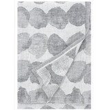 Sade Washed Linen Towel, White-Grey