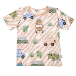 Ma-ia Safari Cars Kids' T-Shirt, Beige (10254700544287)