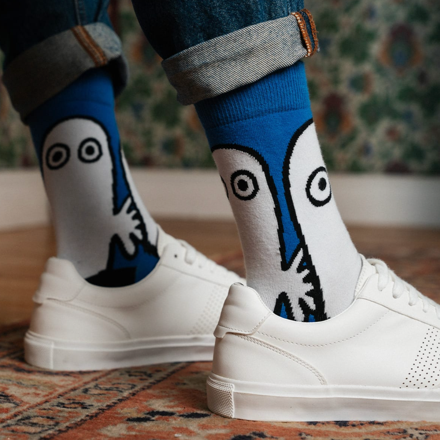 Hattifatteners Twinkle Adults Socks, Blue (10254122746143)