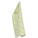 Salvia Washed Linen Tea Towel, Lime-Olive