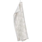 Salvia Washed Linen Tea Towel, Linen-White