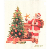 100% Biodegradable Dishcloth, Santa and Tree