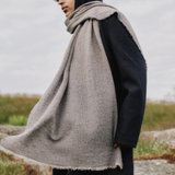 Tuula Merino Scarf, Beige-Rose