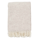 Klippan Preppy Wool Throw, 130x200cm,  Beige