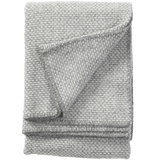 Klippan Domino 100% Wool Blanket, 130x180cm Light Grey
