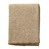 Klippan Domino 100% Wool Blanket, 130x180cm Creme Caramel