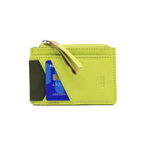 Lumi Cilla Card Holder with Zip, Lime Green