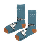 Moominpappa Boating Men's Socks, Petrol (9536789774623)