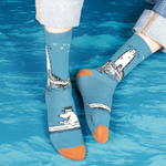 Moominpappa Boating Men's Socks, Petrol (9536789774623)