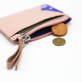 Lumi Cilla Card Holder with Zip, Light Pink