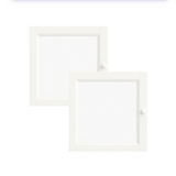 Ikea Billy / Oxberg Glass Door, 40x35cm, White x2