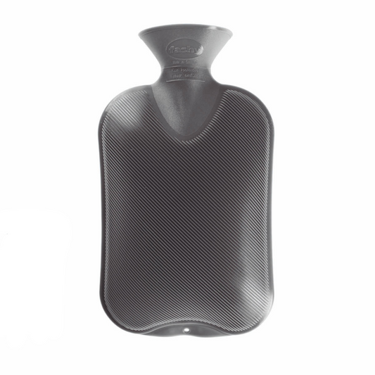 Fashy Hot Water Bottle Double Rib 2.0 L, Grey (9085445964063)