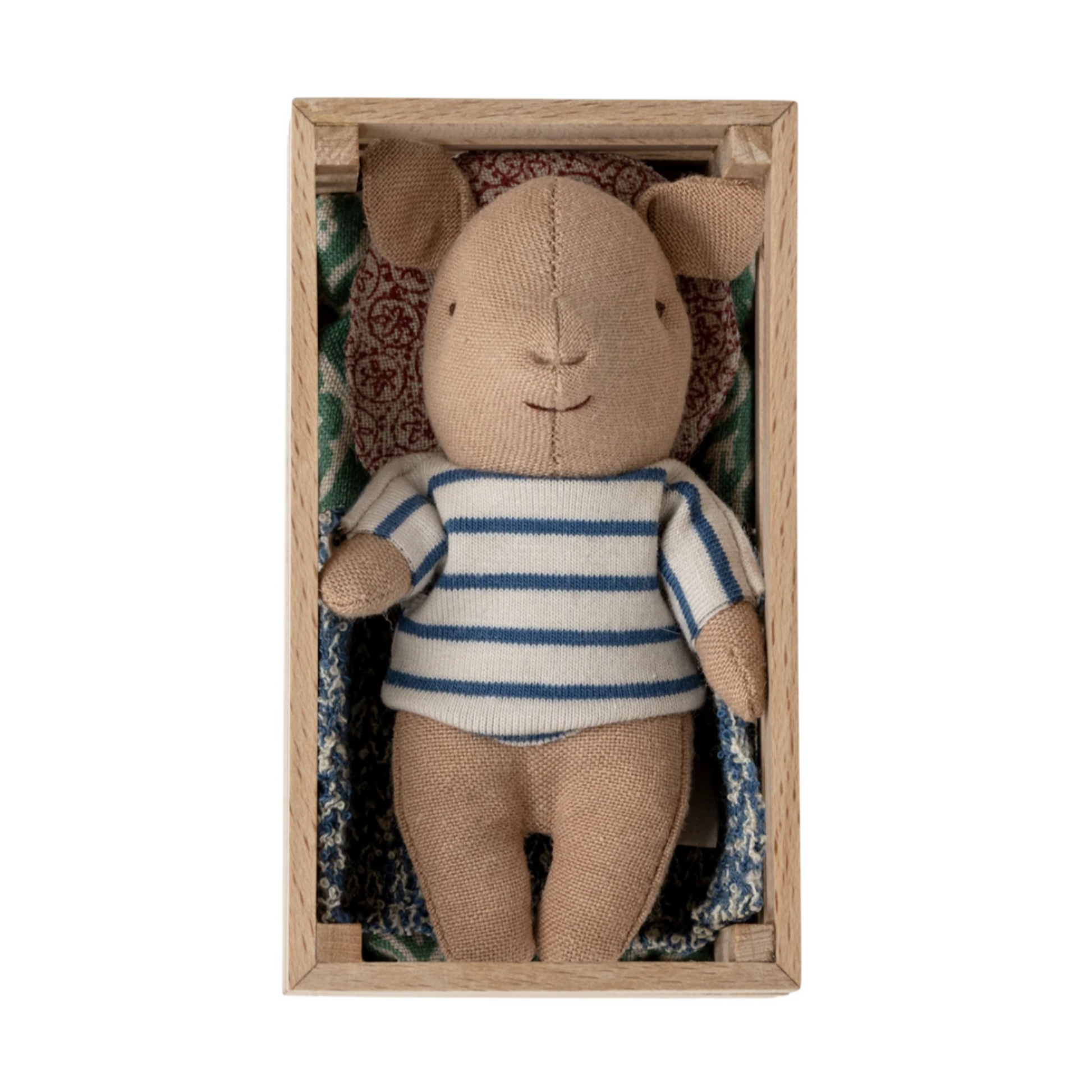 Maileg Pig in Box, Baby Boy (9061774065951)