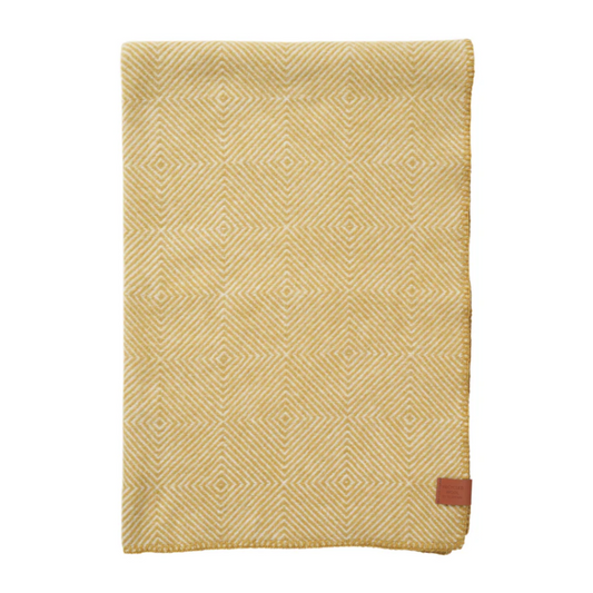 Klippan Gooseye Midi 100% Wool Blanket, Yellow (9198410301727)