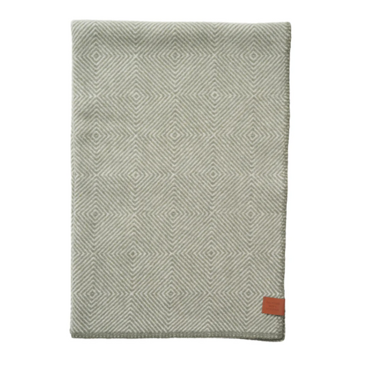 Klippan Gooseye Midi 100% Wool Blanket, Green (9202519736607)
