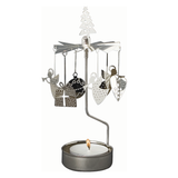 X-Mas Deco Tea Light Carousel Chime, Silver (9430362030367)