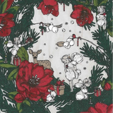Christmas Story Joulusatu Serviette Large 33cm, Green-Red