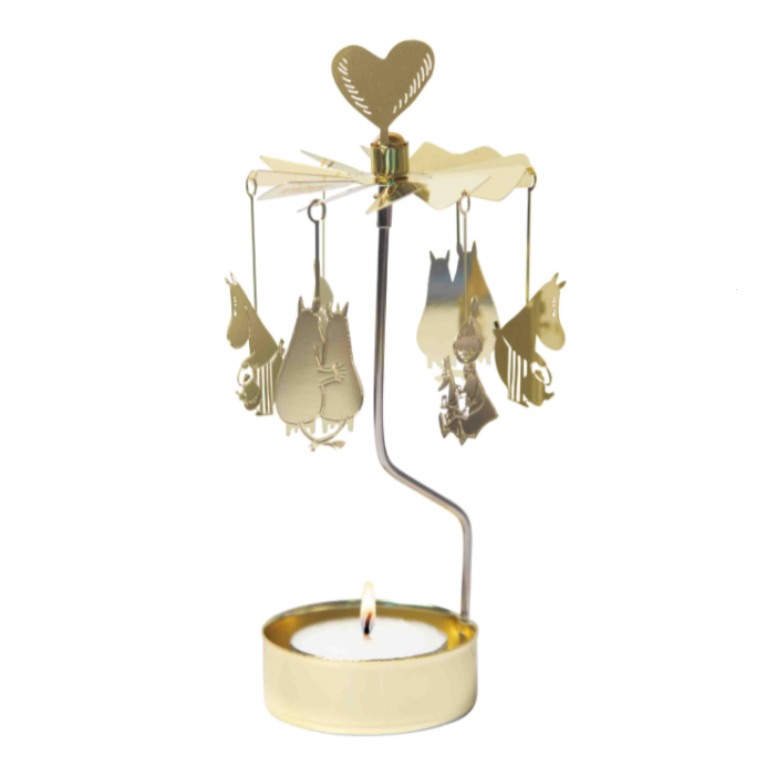 Moomin 80 Tea Light Carousel, Gold (10250128294175)