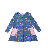 Pippi Longstocking Kids' Dress, Party Denim